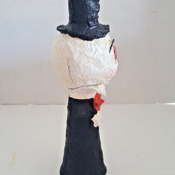 HALLOWEEN SKULL Folk Art Debra Schoch Paper Mache - Picture 4 of 14